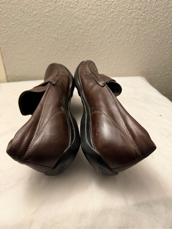Tod\'s Dark Brown Leather Penny Loafers, pre-owned, gently owned. main image 16
